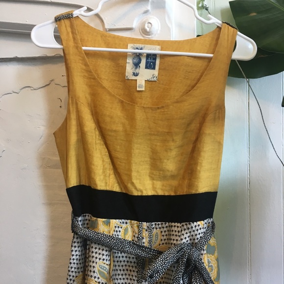 Anthropologie Blooming Goldenrod dress - Picture 3 of 6